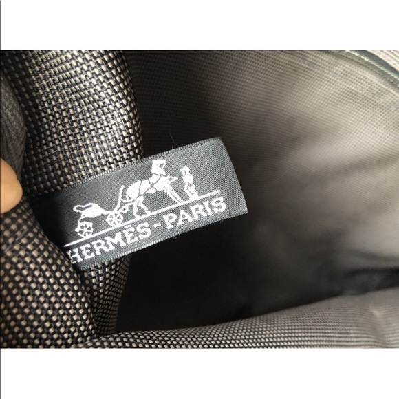 Pre loved Hermes Herline MM tote nylon canvas - Picture 7 of 10